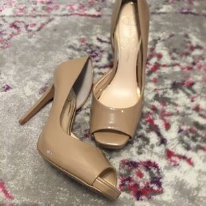 Jessica Simpson Nude Patent-leather Heels